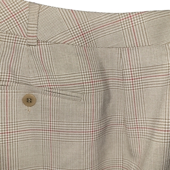 Brooks Bothers 346 pants 10 White Brown - Picture 2 of 3